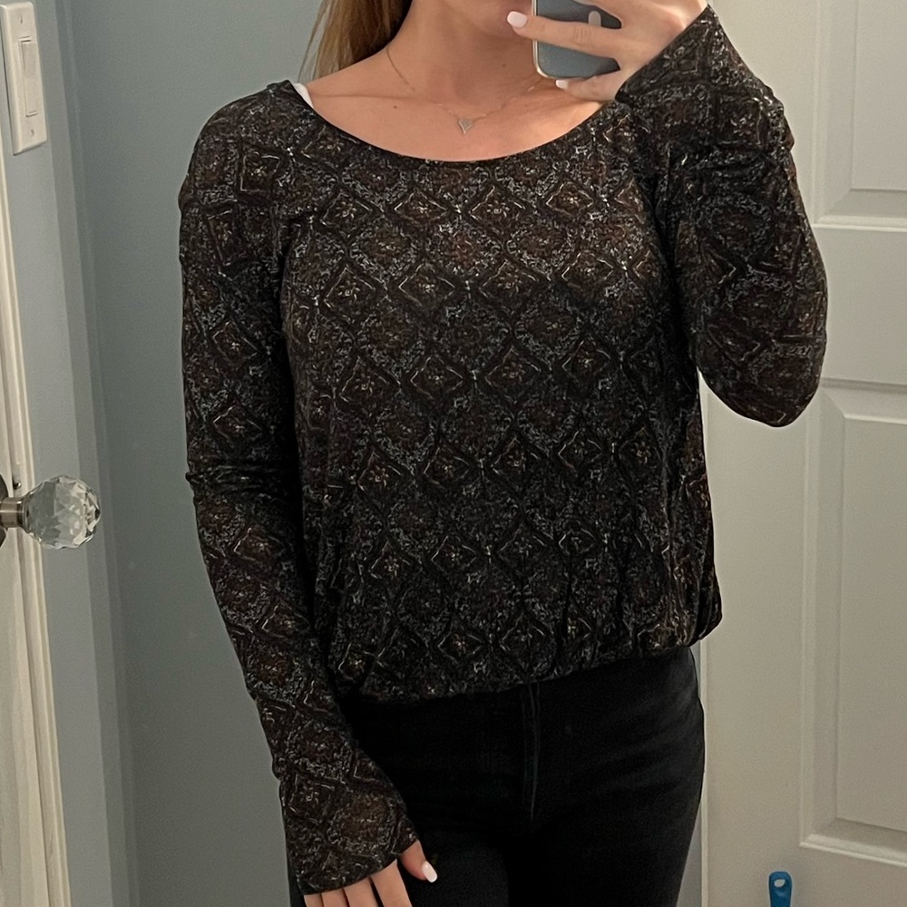 Free People Open Back Blouse